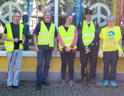 Aktionsteilnehmer*innen der GRÜNEN in Hörde